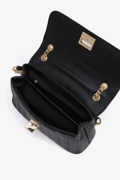 Bolsa efecto piel acolchada
