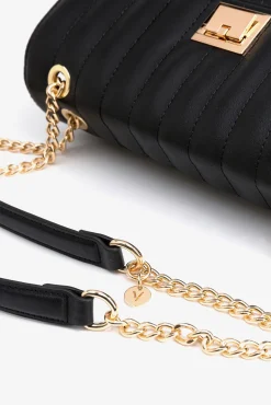 Bolsa efecto piel acolchada