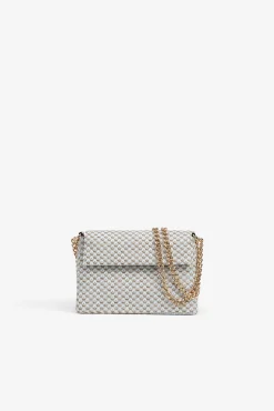 Bolso Bandolera de Tweed con Solapa