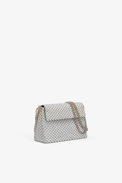 Bolso Bandolera de Tweed con Solapa