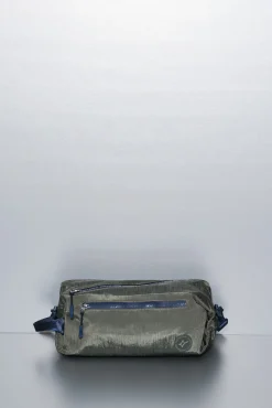 Bolso bandolera nylon kaki satinado