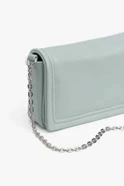 Bolso de Fiesta Efecto Piel con Solapa