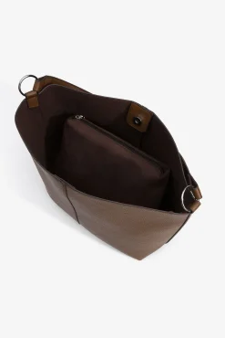 Bolso de hombro efecto piel
