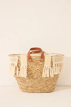 Bolso grande capazo rafia natural