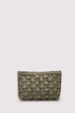 Bolso hombro rafia