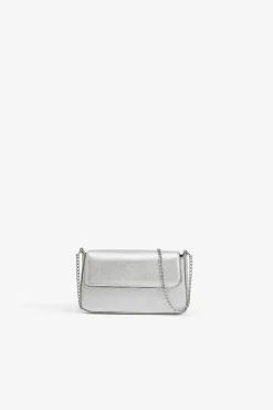 Bolso Metalizado con Solapa