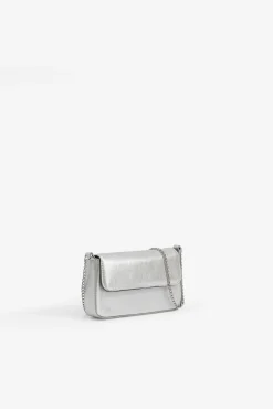 Bolso Metalizado con Solapa