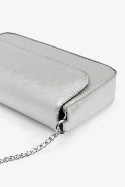Bolso Metalizado con Solapa