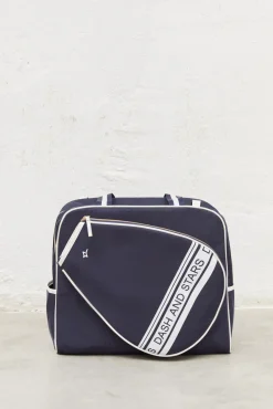Bolso pádel efecto piel azul marino