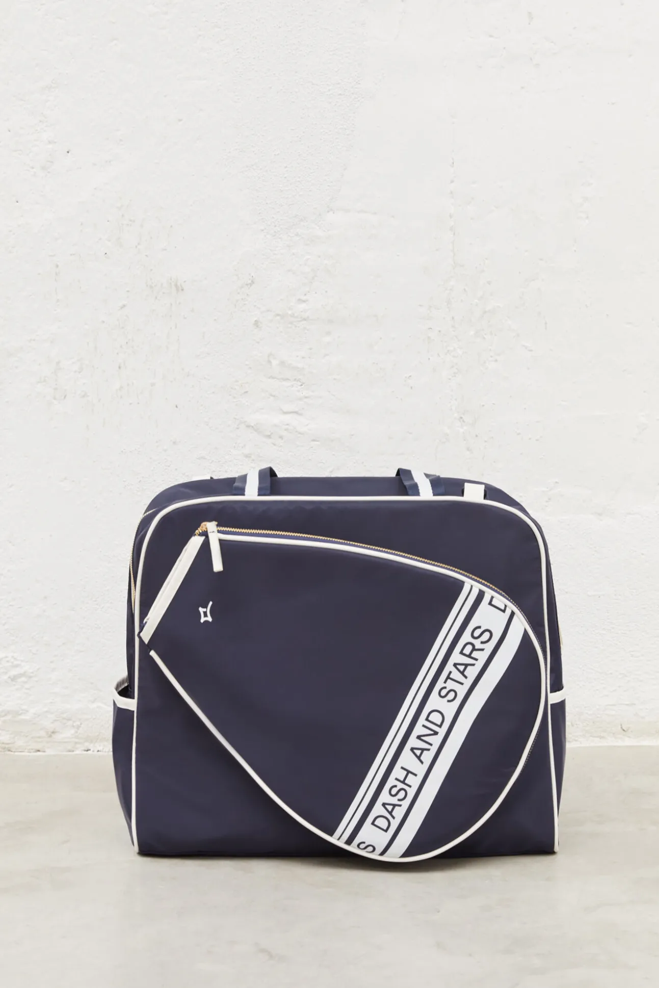 Bolso pádel efecto piel azul marino