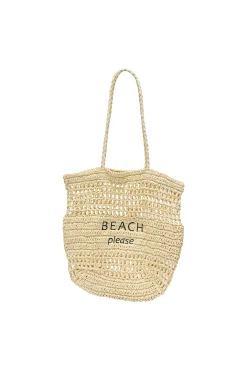 Bolso tote bag de rafia