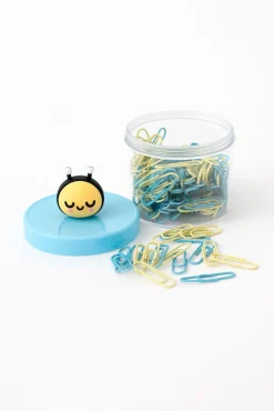 Bote de clips de papel