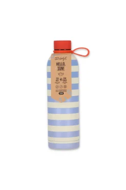 Botella térmica rayas azules y beige Walking on sunshine