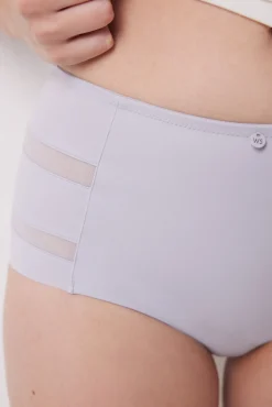 Braga alta clásica microfibra gris