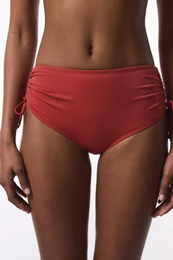 Braga alta de bikini marrón