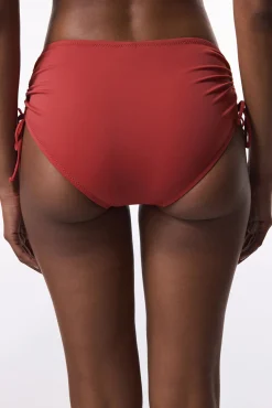 Braga alta de bikini marrón
