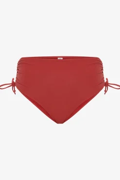 Braga alta de bikini marrón