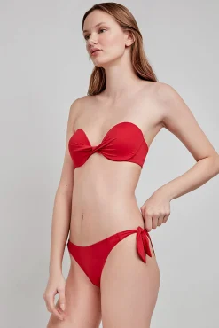 Braga bikini ajustable rojo