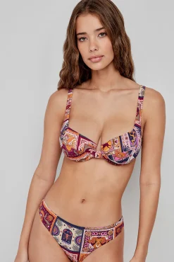 Braga bikini alta estampado zodiaco
