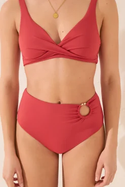 Braga bikini alta naranja anilla