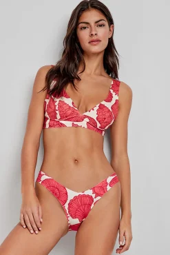 Braga bikini brasileña corte V estampada