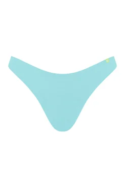 Braga bikini brasileña frunce turquesa