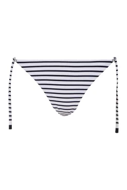 Braga bikini brasileña tiras rayas navy
