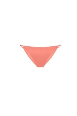 Braga bikini clásica naranja plisado