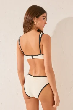 Braga bikini clásica negro ribete