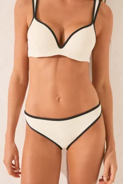 Braga bikini clásica negro ribete