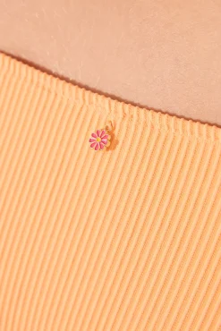 Braga bikini clásica rib naranja