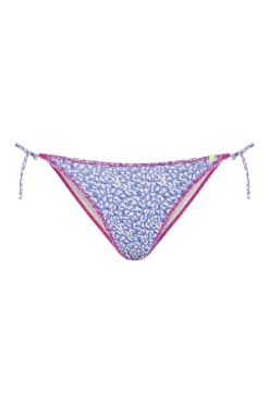 Braga bikini tiras leopardo azul