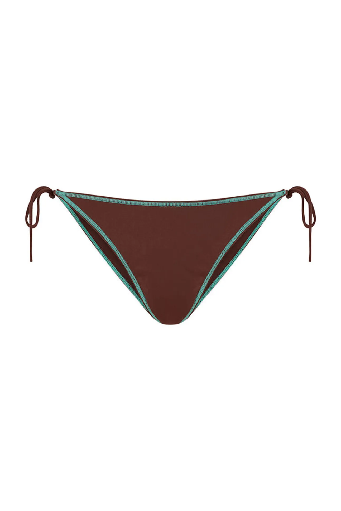Braga bikini tiras marrón