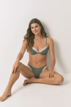Braga brasileña algodón kaki