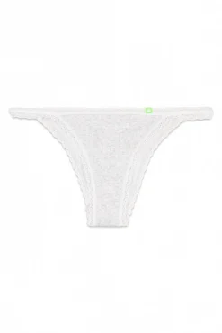 Braga brasileña seamless pointelle gris