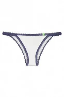 Braga brasileña seamless pointelle blanco