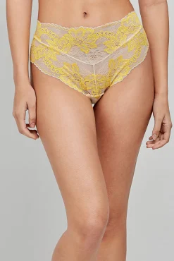 Braga bóxer brasileña encaje beige