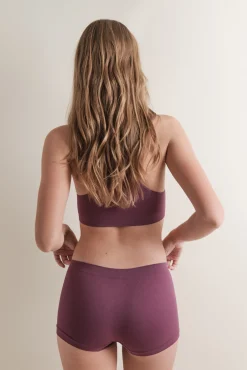 Braga bóxer seamless burgundy