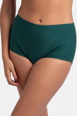 Braga de bikini alta moldeadora verde
