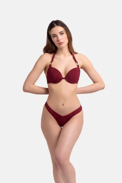 Braga de bikini brasileña roja