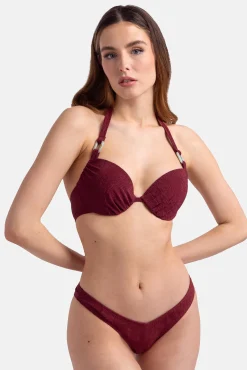 Braga de bikini brasileña roja