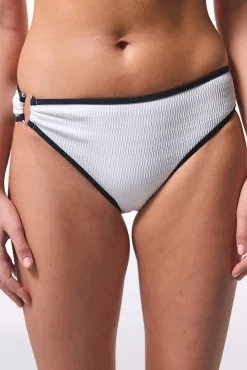Braga de bikini clásica blanca ribete