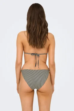 Braga de bikini clásica lurex rayas
