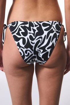Braga de bikini clásica print blanco y negro