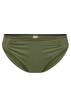 Braga de bikini clásica verde lurex