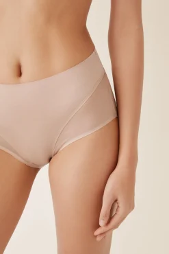 Braga media moldeadora tul nude