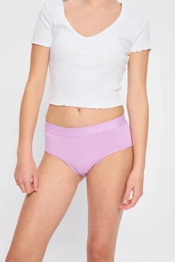 Braga Menstrual Adolescente Boyleg Algodón Orgánico Flujo Abundante Pink