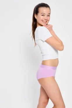Braga Menstrual Adolescente Boyleg Algodón Orgánico Flujo Abundante Pink