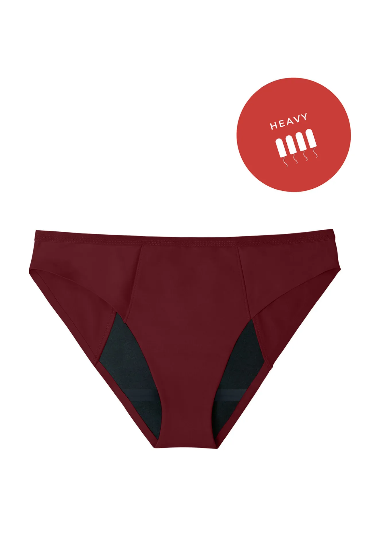 Braga menstrual bikini vino – Absorción fuerte