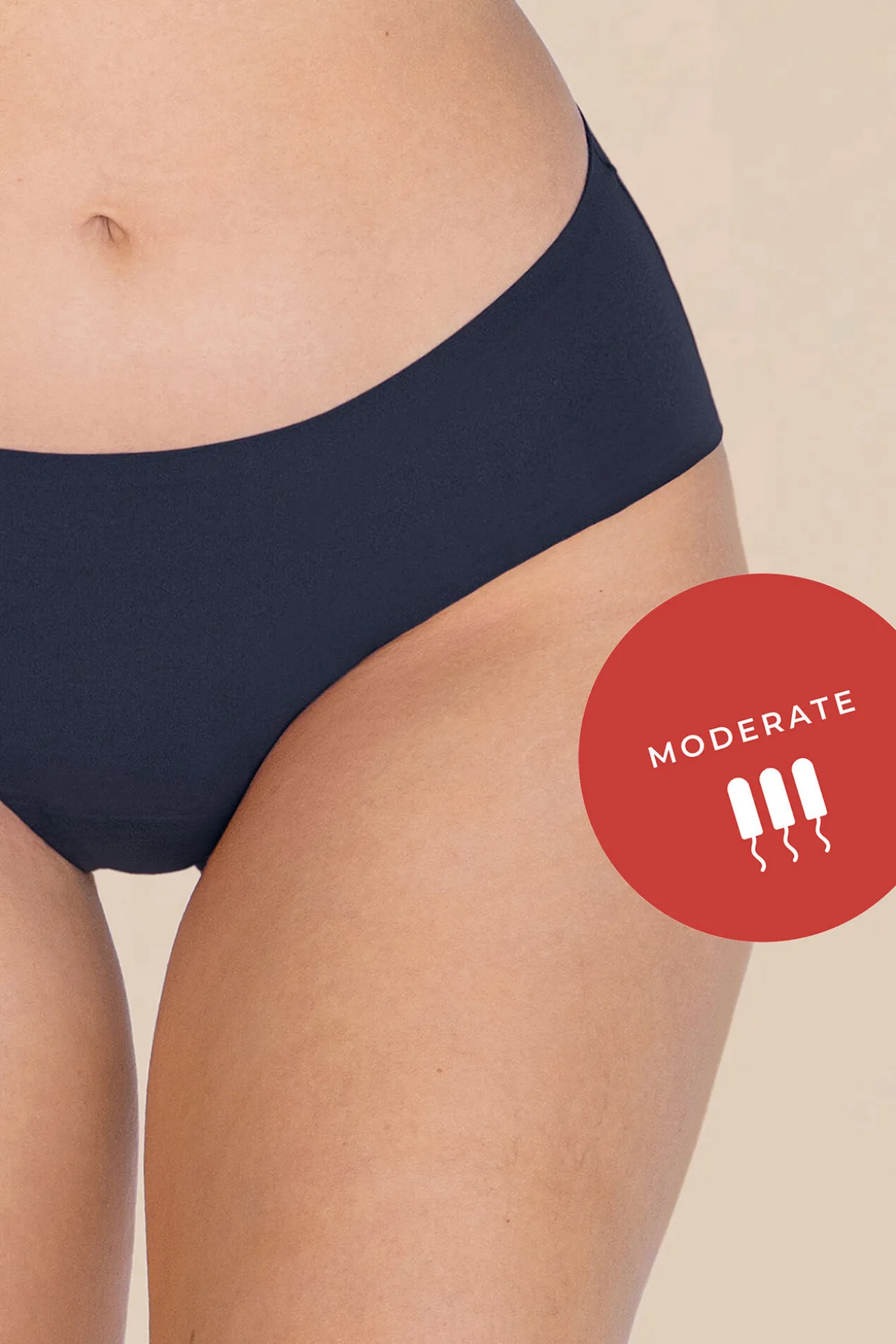 Braga menstrual clásica azul – Absorción media